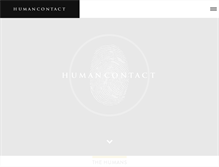 Tablet Screenshot of humancontact.com